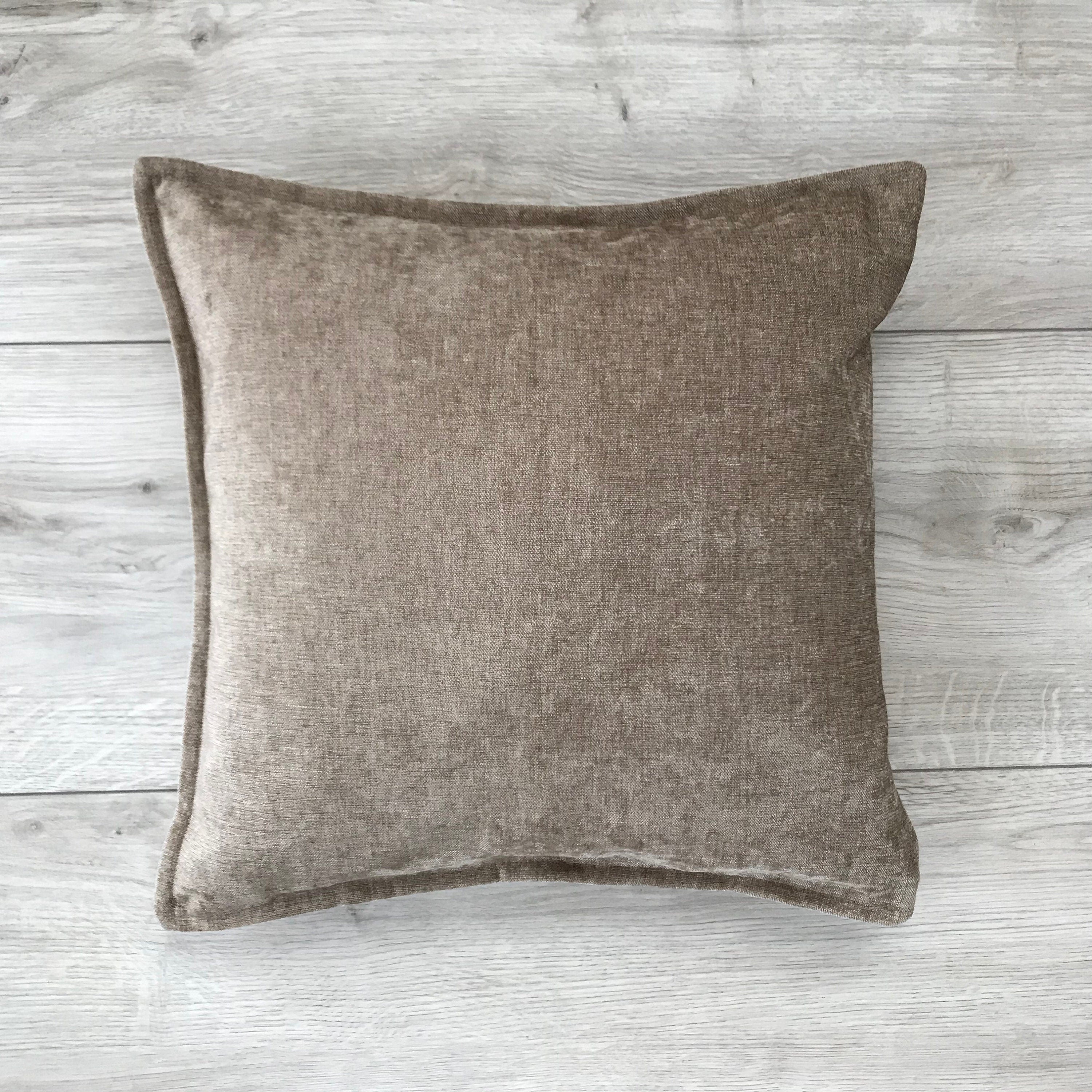 Chenille Pillow Cover: Various Colors & Sizes, Decorative Throw Pillow