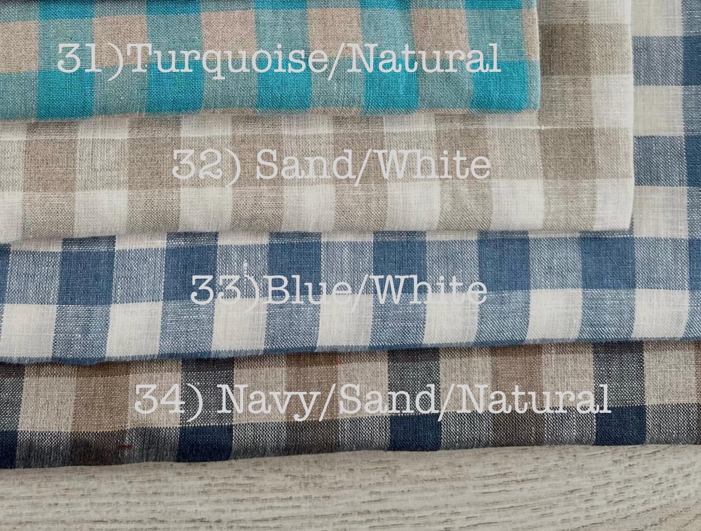 Striped & Floral Linen Pillow Cover: Natural Washed Fabric