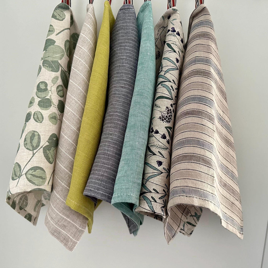 Natural Linen Tea Towel: Soft Absorbent Kitchen Dish Towel