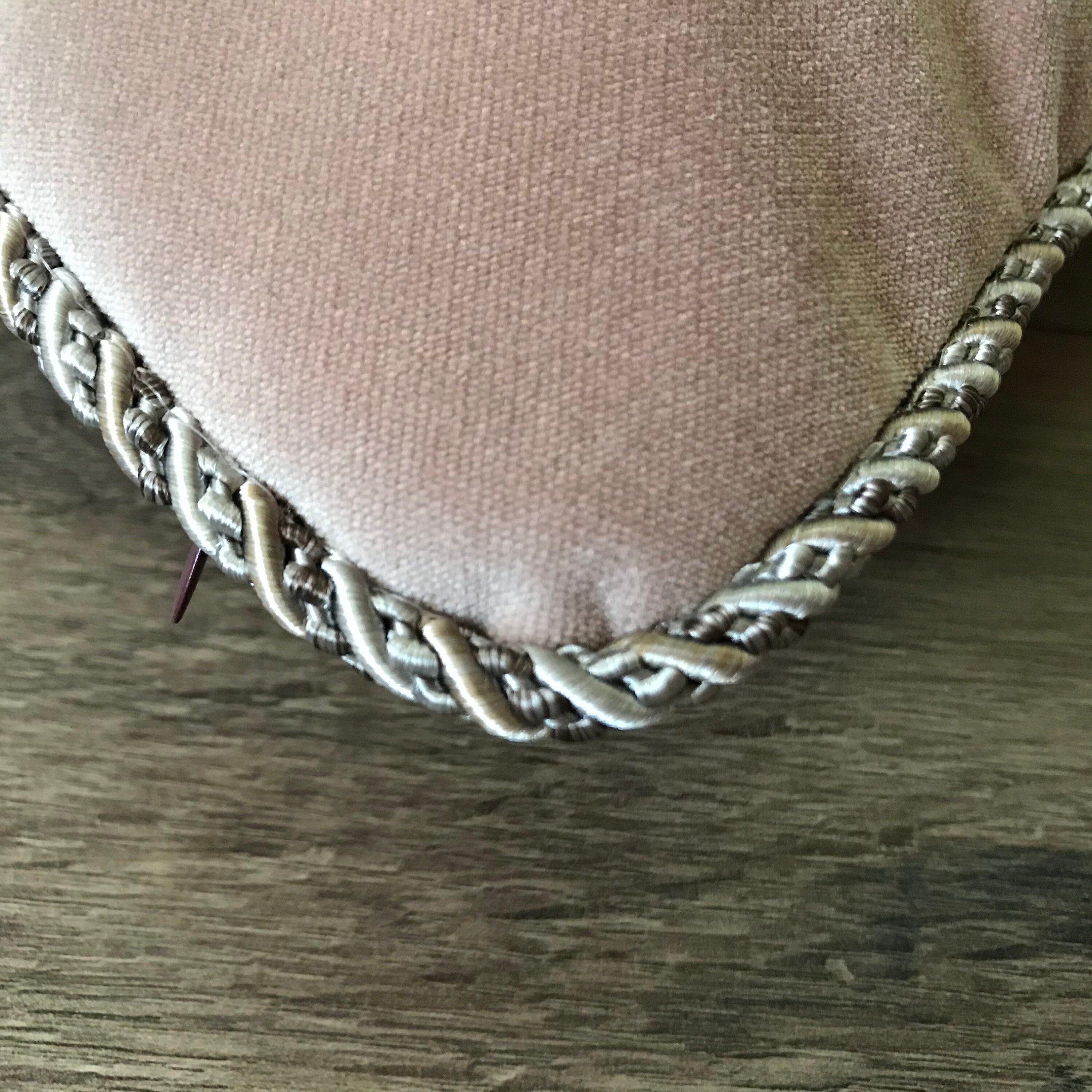 Blush Pink Velvet Pillow Cover: Decorative Throw Cushion with Rope Tassels