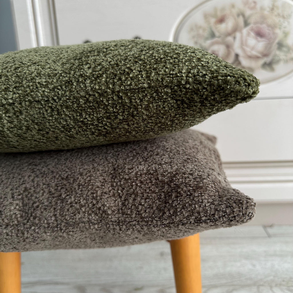 Thick Boucle Pillow Cover: Soft Decorative Cushion, Heavyweight Upholstery