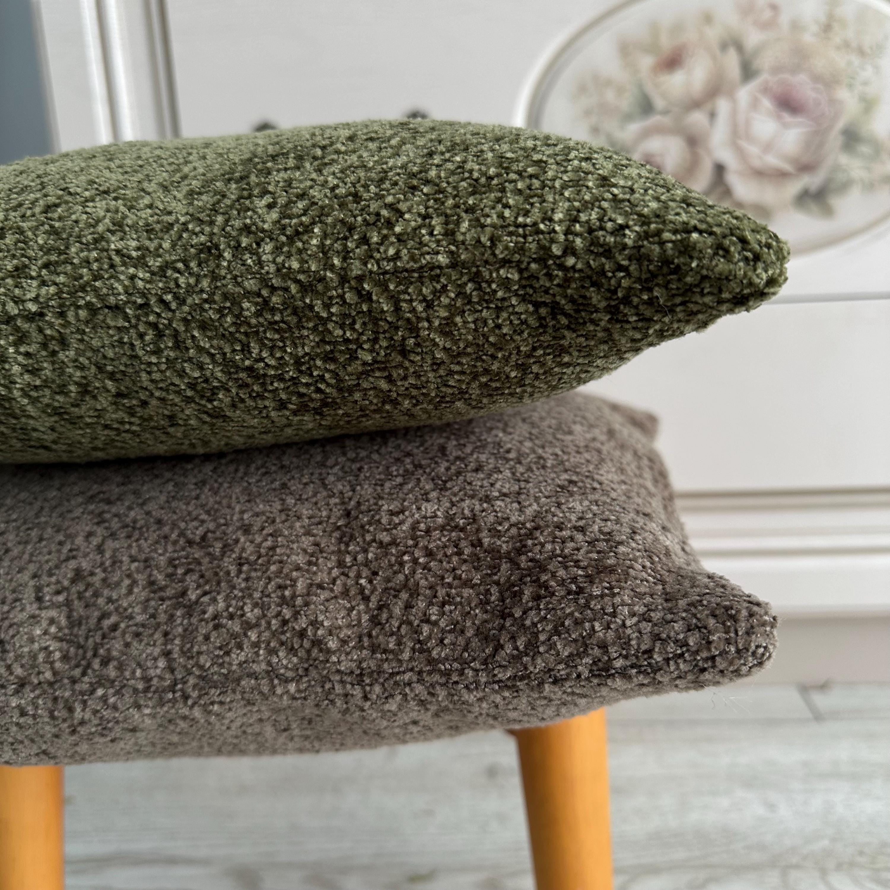 Thick Boucle Pillow Cover: Soft Decorative Cushion, Heavyweight Upholstery