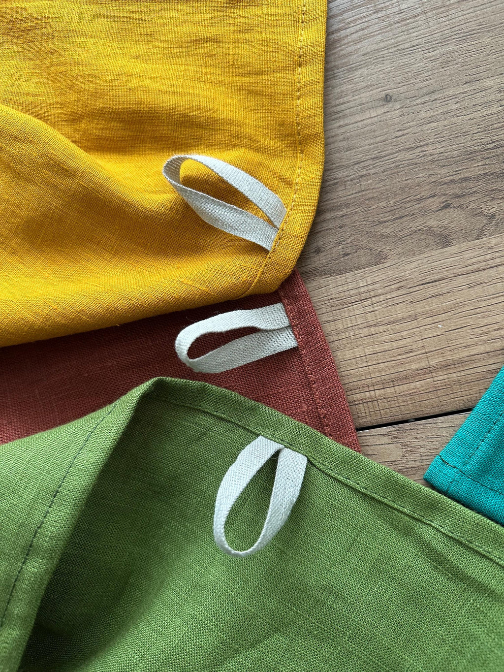 Washed Linen Tea Towel: Soft Rustic Dish Towel, Multi-Color Options