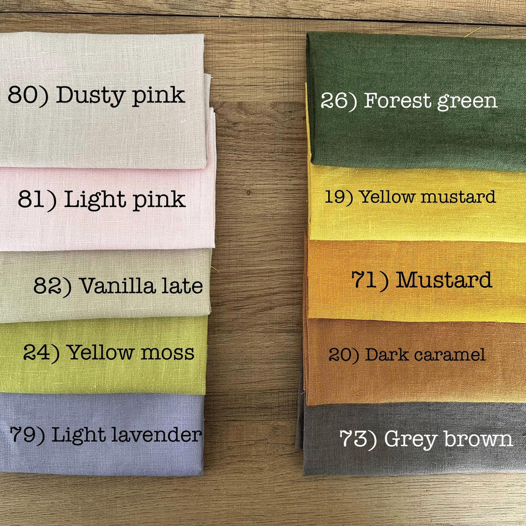 Washed Linen Tea Towel: Soft Rustic Dish Towel, Multi-Color Options