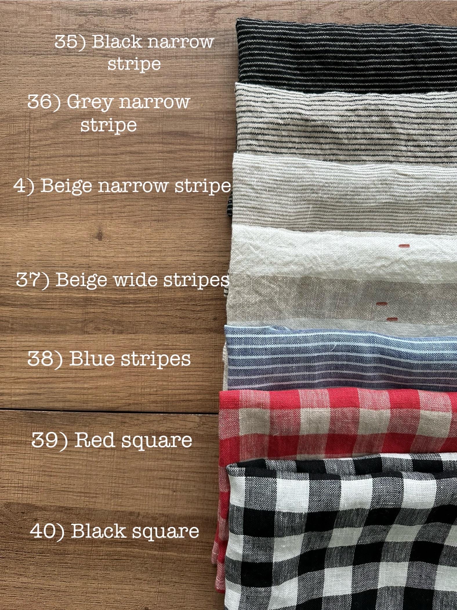 Natural Linen Pillowcase: Striped & Floral Patterned Cushion Cover