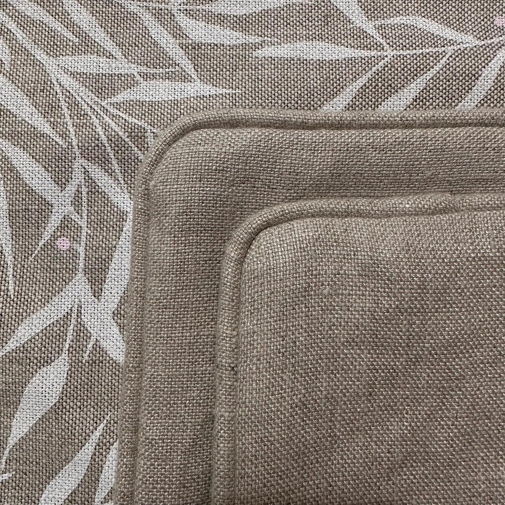 Heavyweight Linen Pillowcase with Colorful Piping: Washed Linen Cover